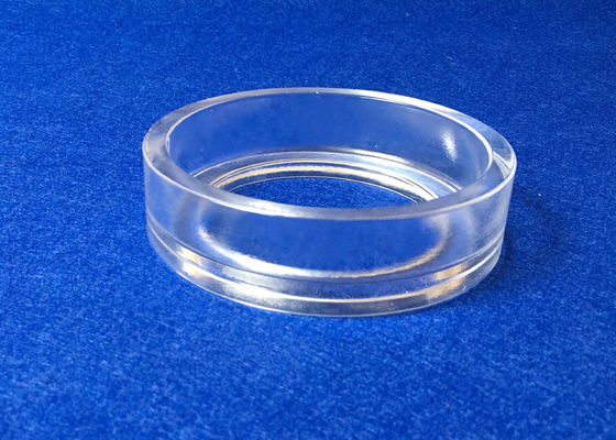 Chine Dégagez représentation visuelle d'anneau en verre de quartz fondu l'excellente avec l'étape fournisseur