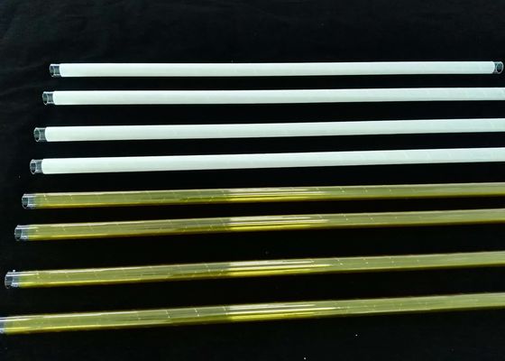 Chine PECVD a fondu l'OD tube de verre de quartz de 30 millimètres couvert de fibre blanche/de jaune 3M utilisée dans l'industrie solaire enduite fournisseur