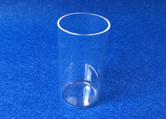 Chine Type matériel de fond plat de la grande pureté SiO2 du tube à essai de quartz OD60mm fait fournisseur