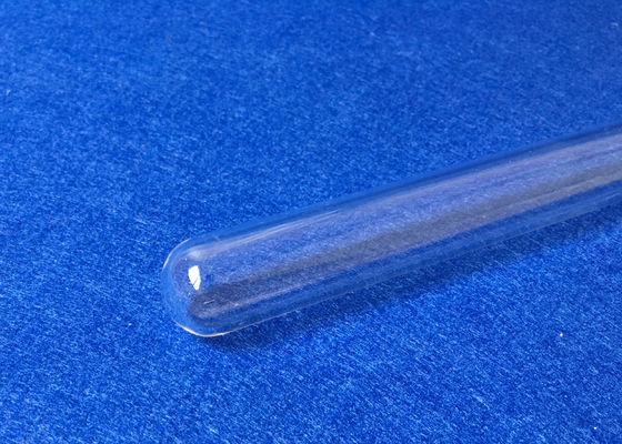 Tube à essai transparent en verre de quartz fondu rond/fond plat facultatif fournisseur