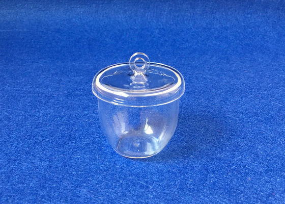 Creuset en verre de quartz transparent avec de divers volumes de couverture facultatifs fournisseur