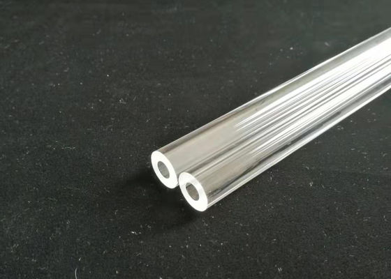 Tube transparent/clair de quartz fondu avec l'épaisseur de paroi lourde de 3mm fournisseur