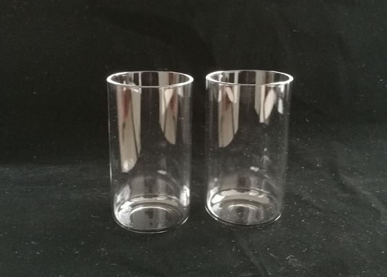 Tube de verre transparent/clair de quartz avec le service des douanes de fond plat disponible fournisseur