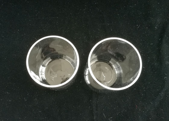 Tube de verre transparent/clair de quartz avec le service des douanes de fond plat disponible fournisseur