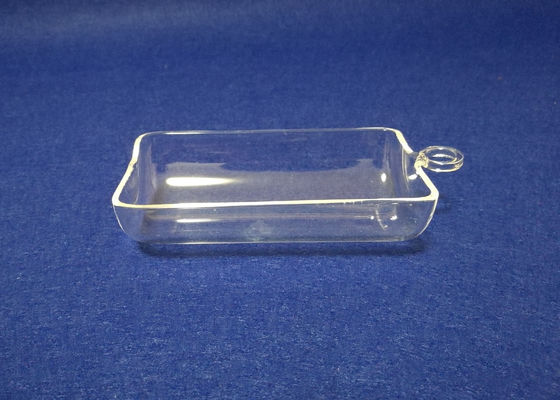 Bateaux de combustion en verre de quartz/bateau silice fondue fait sur commande avec l'anneau fournisseur