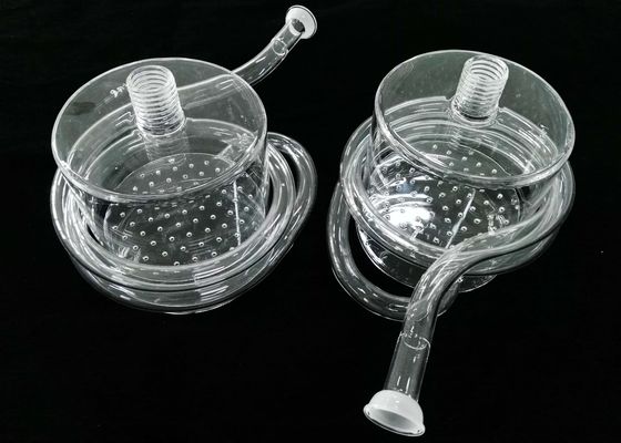 Type chimique élevé de représentation de bouteille de réacteur de laboratoire en verre de quartz avec le tube en spirale fournisseur