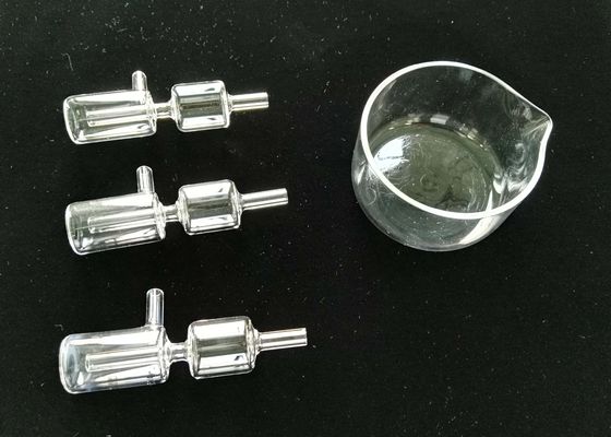 Produits en verre de quartz d'utilisation de laboratoire, petite bouteille adaptée aux besoins du client de réacteur de quartz fournisseur