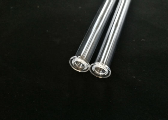 Excellent tube chimique de réacteur en verre de quartz de représentation avec l'OEM de bride admis fournisseur