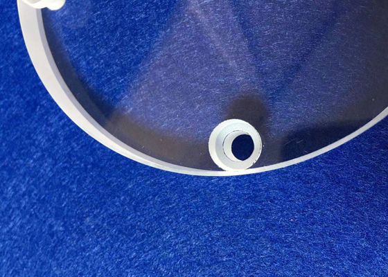 Disque rond foré de tectite/disque quartz fondu adapté aux besoins du client avec des trous fournisseur