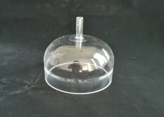 Cloche en verre de quartz fondu avec un matériel de grande pureté de tube a rendu le service des douanes disponible fournisseur