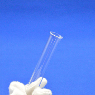 Type inférieur rond fermé par extrémité de tube à essai en verre de quartz fondu de la coutume une avec la lèvre fournisseur