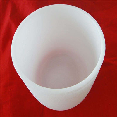 Creuset translucide de silice d'utilisation de laboratoire dans l'approbation adaptée aux besoins du client d'OIN de taille fournisseur