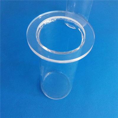 Bride personnalisée de quartz de grande pureté pour le tube de tectite fournisseur
