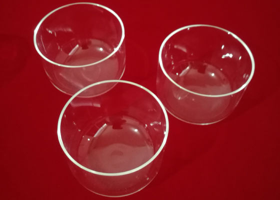 Le quartz Labware fournit le verre de quartz SiO2 fondu de la verrerie 99,995% Labware/avec de creuset/sans bride fournisseur