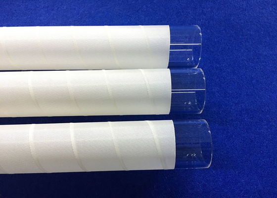 PECVD a fusionné le tube en verre de quartz de 30 millimètres d&#39;OD avec la fibre blanche 3M utilisée dans la résistance à hautes températures d&#39;industrie solaire fournisseur